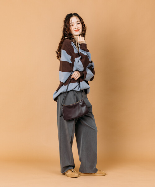 セール】限定展開 ビッグシルエット ボーダー ニット ラガー