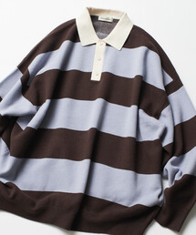 FREAK'S STORE | 限定展開 ビッグシルエット ボーダー ニット ラガーシャツ(その他トップス)