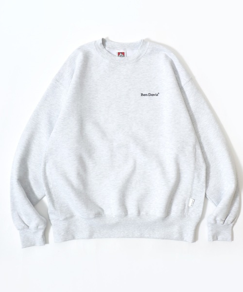 BEN DAVIS（ベンデイビス）の「BEN DAVIS/ベンデイビス HEAVY SWEAT CREW/オーバーサイズ 裏起毛 ロゴ ワンポイント刺繍 クルーネック スウェット トレーナー/レディース メンズ（スウェット・メンズ・アッシュグレー/グレイッシュブルー/ブラック/カーキ/バーガンディー・M/L/XL）」の6枚目の写真