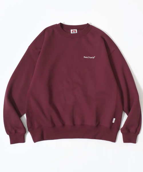BEN DAVIS（ベンデイビス）の「BEN DAVIS/ベンデイビス HEAVY SWEAT CREW/オーバーサイズ 裏起毛 ロゴ ワンポイント刺繍 クルーネック スウェット トレーナー/レディース メンズ（スウェット・メンズ・アッシュグレー/グレイッシュブルー/ブラック/カーキ/バーガンディー・M/L/XL）」の10枚目の写真