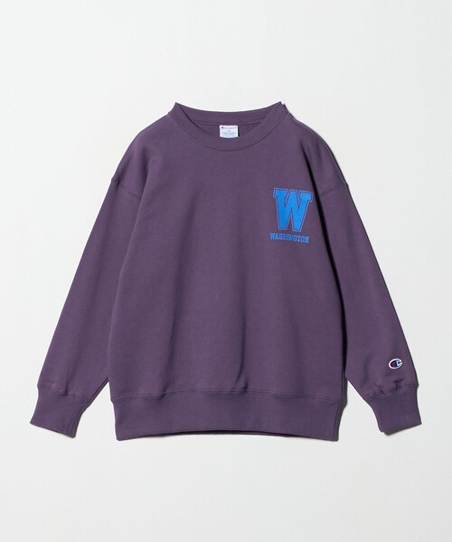 v12 TEACH CREW クルーネック シャツ 襟 ロゴ　長袖 スウェット Champion＞クルーネックスウェットシャツ / トレーナー / キッズ