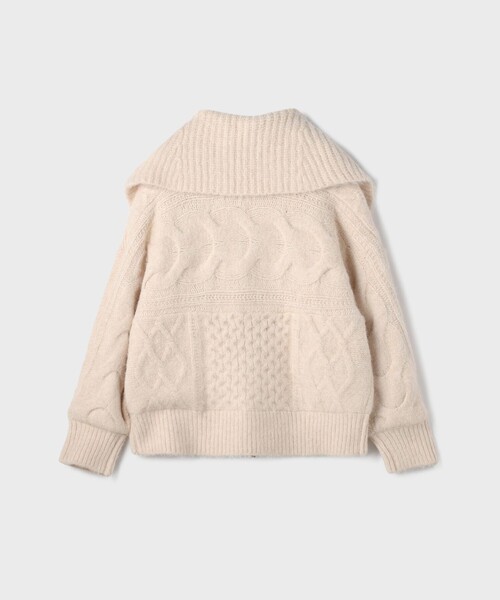 GRACE CONTINENTAL（グレースコンチネンタル）の「ヘアリーニットコクーンジャケット（その他アウター・レディース・キナリ/ラベンダー・36）」の10枚目の写真