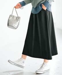 あったか裏ファー素材ロング丈スカート
