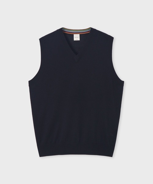 セール】ハイゲージ Vネックニットベスト / 253450 563X（ベスト