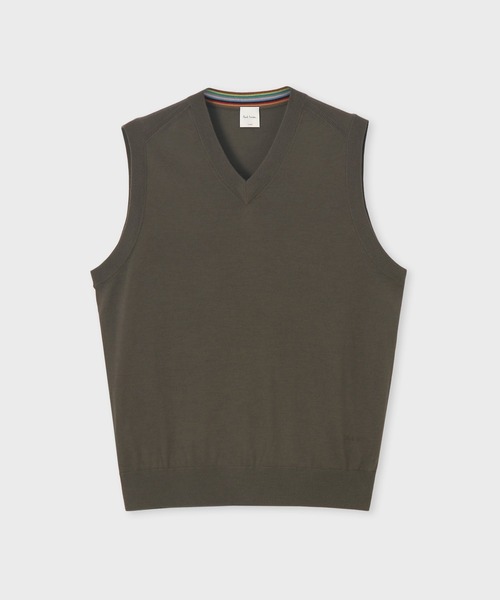 セール】ハイゲージ Vネックニットベスト / 253450 563X（ベスト