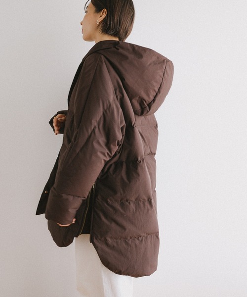 ドルマンサイドジップダウンジャケット（ダウンジャケット/コート