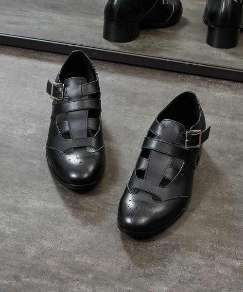PADRONE パドローネ / BL GURRKHA SHOES レザーグルカシューズ 牛革