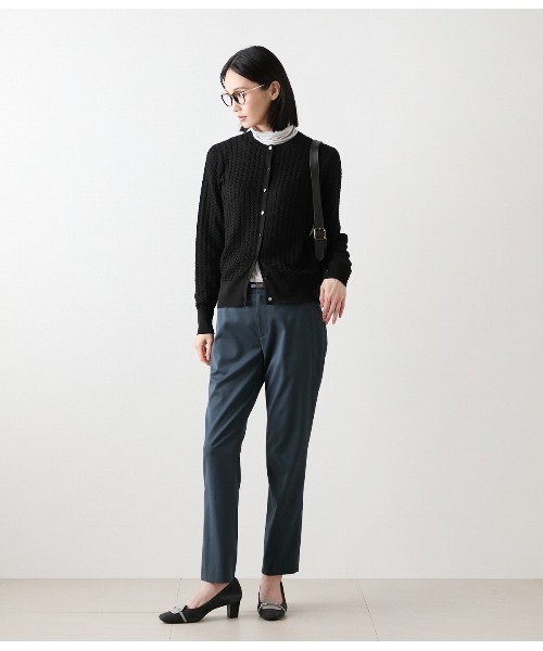 NEWYORKER(ニューヨーカー)の「TRストレッチツイル テーパードパンツ(その他パンツ・レディース・ダークグレー/グリーン系その他3/キャメル・9号/11号)」の20枚目の写真