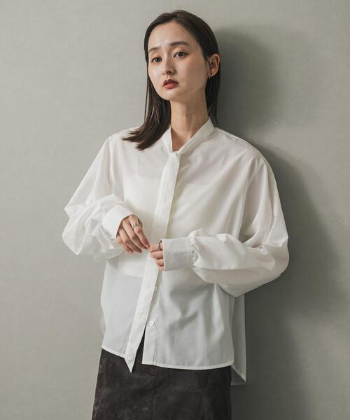 SENSE OF PLACE by URBAN RESEARCH（センスオブプレイスバイアーバンリサーチ）の「ボウタイブラウス（シャツ/ブラウス・レディース・ベージュ/ブラック系その他/オフホワイト・ONE）」の6枚目の写真