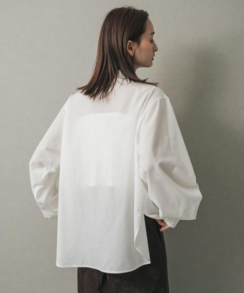 SENSE OF PLACE by URBAN RESEARCH（センスオブプレイスバイアーバンリサーチ）の「ボウタイブラウス（シャツ/ブラウス・レディース・ベージュ/ブラック系その他/オフホワイト・ONE）」の8枚目の写真