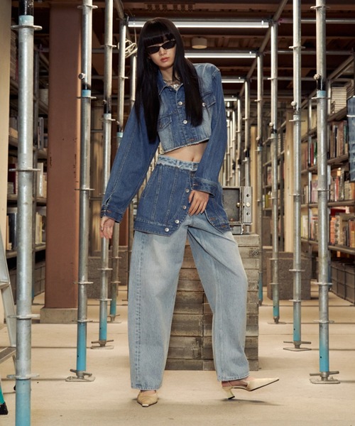 DENIM LAP SKIRT/デニムラップスカート（デニムスカート）｜JOSE