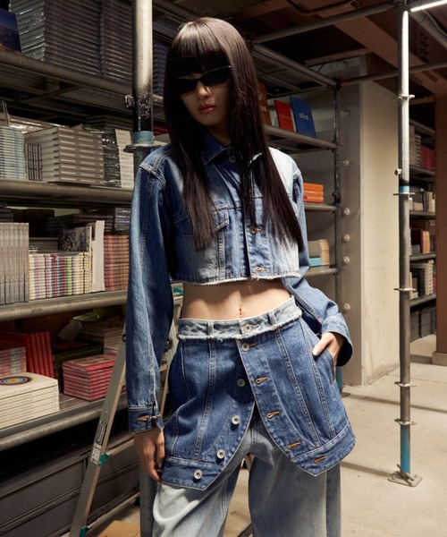 DENIM LAP SKIRT/デニムラップスカート（デニムスカート）｜JOSE