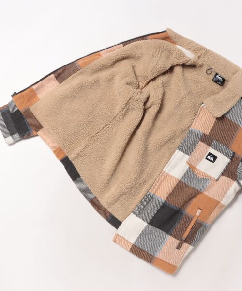 Quiksilver(クイックシルバー)の「QUIKSILVER/クイックシルバー アウター キッズ ボア ジャケット DNA SHERPA HARRINGTON YOUTH EQBJK03346(その他アウター・キッズ・オレンジ系/ブラック系・160cm/150cm/140cm)」の16枚目の写真