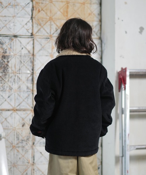 Quiksilver(クイックシルバー)の「QUIKSILVER/クイックシルバー アウター キッズ ボア ジャケット DNA SHERPA HARRINGTON YOUTH EQBJK03346(その他アウター・キッズ・オレンジ系/ブラック系・160cm/150cm/140cm)」の18枚目の写真