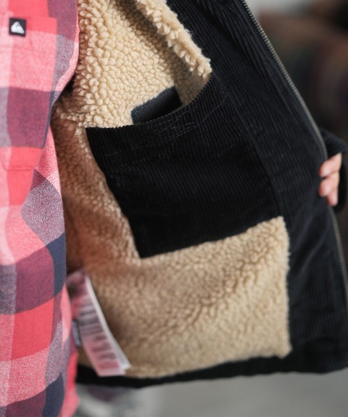 Quiksilver(クイックシルバー)の「QUIKSILVER/クイックシルバー アウター キッズ ボア ジャケット DNA SHERPA HARRINGTON YOUTH EQBJK03346(その他アウター・キッズ・オレンジ系/ブラック系・160cm/150cm/140cm)」の6枚目の写真