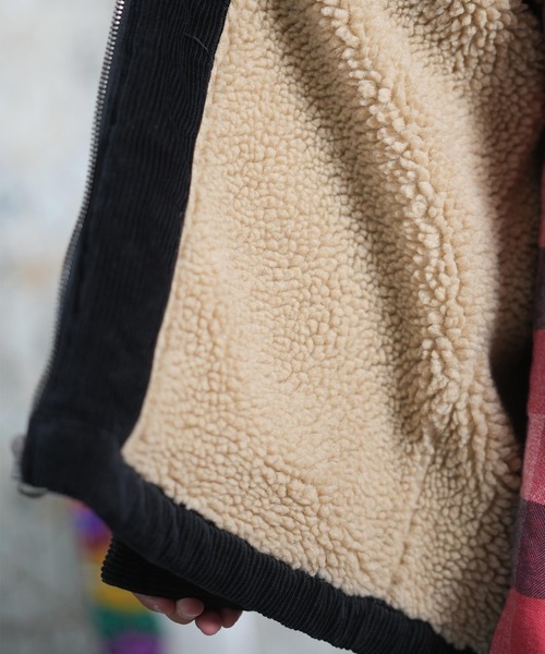 Quiksilver(クイックシルバー)の「QUIKSILVER/クイックシルバー アウター キッズ ボア ジャケット DNA SHERPA HARRINGTON YOUTH EQBJK03346(その他アウター・キッズ・オレンジ系/ブラック系・160cm/150cm/140cm)」の7枚目の写真