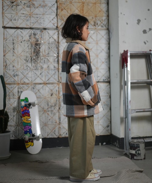 Quiksilver(クイックシルバー)の「QUIKSILVER/クイックシルバー アウター キッズ ボア ジャケット DNA SHERPA HARRINGTON YOUTH EQBJK03346(その他アウター・キッズ・オレンジ系/ブラック系・160cm/150cm/140cm)」の14枚目の写真
