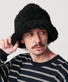 Fluffy-trim Mesh Knit Cap（ニットキャップ/ビーニー）｜PERVERZE