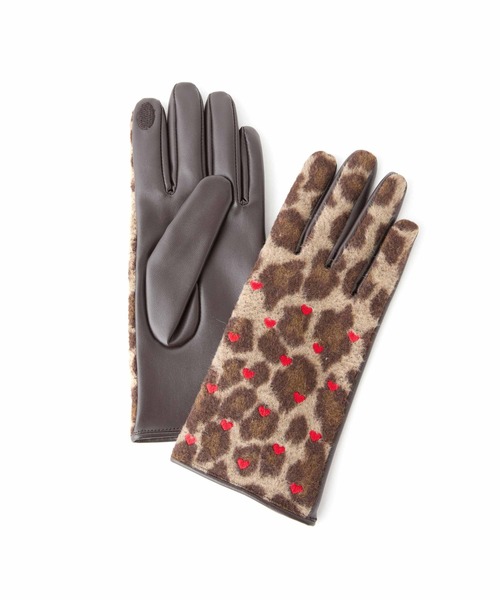 Casselini（キャセリーニ）の「Casselini(キャセリーニ)モチーフ刺繍手袋（手袋・レディース・ブラック/ベージュ/ブラウン/グレー・FREE）」の15枚目の写真