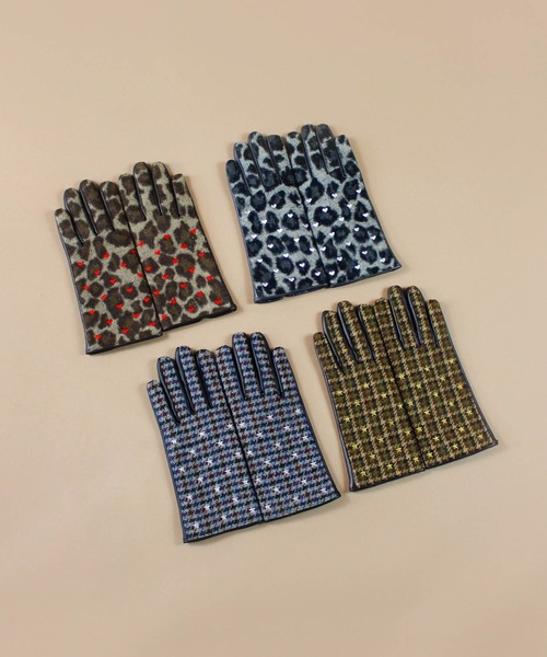 Casselini（キャセリーニ）の「Casselini(キャセリーニ)モチーフ刺繍手袋（手袋・レディース・ブラック/ベージュ/ブラウン/グレー・FREE）」の5枚目の写真