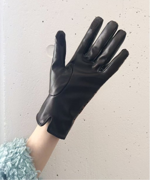 Casselini（キャセリーニ）の「Casselini(キャセリーニ)モチーフ刺繍手袋（手袋・レディース・ブラック/ベージュ/ブラウン/グレー・FREE）」の13枚目の写真