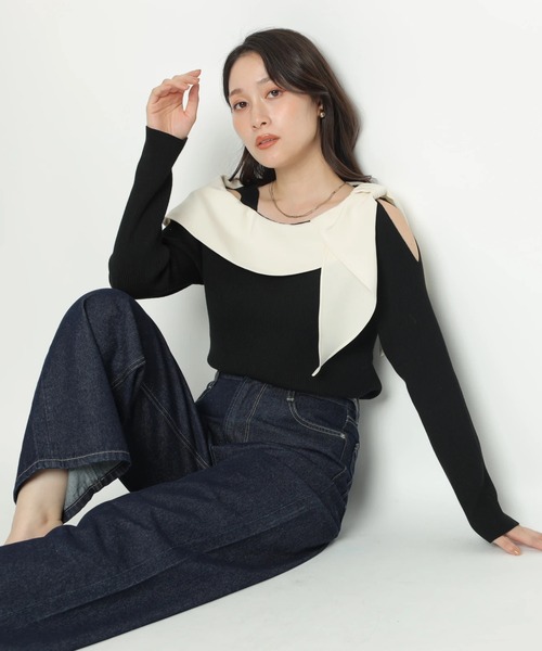 Apuweiser-riche（アプワイザーリッシェ）の「配色デザインニット