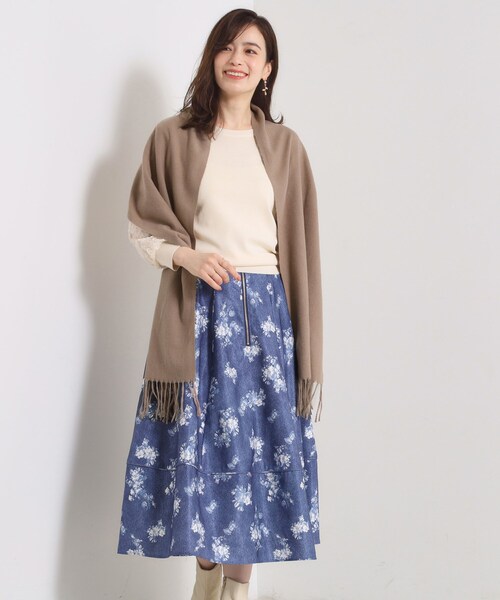 ITS'DEMO（イッツデモ）の「【8色／洗濯可】クリーミータッチ40幅無地ストール（ストール/ショール・レディース・ベージュ/ピンク/ピンク系/アイボリー/ブラック/ブラウン系/ブルーグリーン/グレー・00）」の13枚目の写真