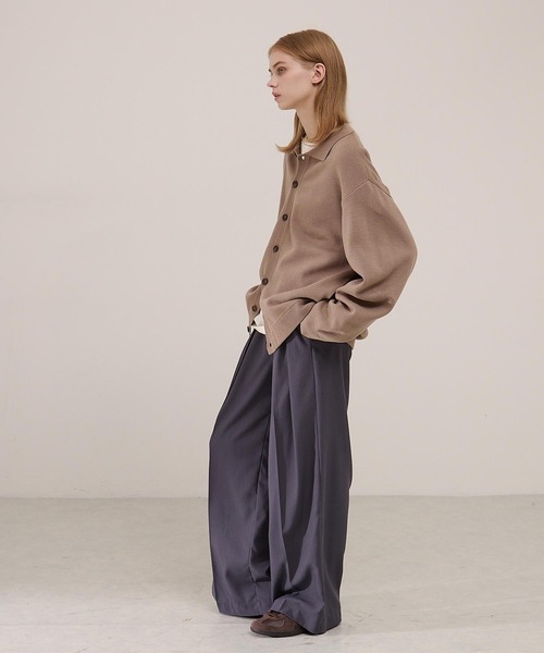 MAATEE&SONS ニットシャツカーディガン ブラウン 美品 L コモリ MAATEE&SONS ニットシャツカーディガン ブラウン 美品 L コモリ - メルカリ