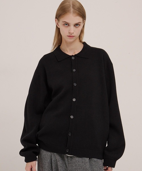 セール】ミラノリブ コンフォートニットシャツカーディガン