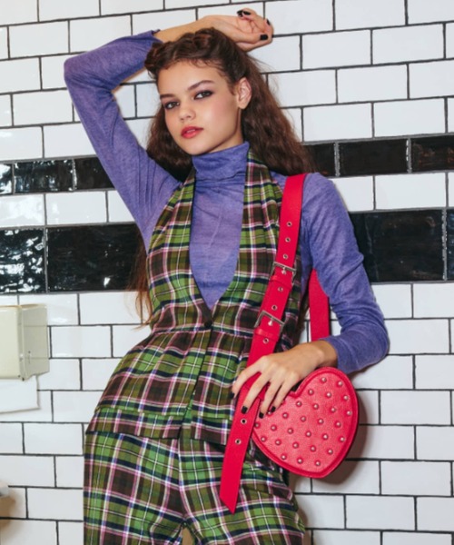 ANNA SUI NYC（アナ スイ エヌ ワイ シー）の「ピンストダイナーベスト（ベスト・レディース・ブラック/グリーン・FREE）」の9枚目の写真