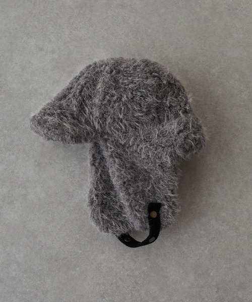 RAY CASSIN(レイカズン)の「フライトボアキャップ(キャップ・レディース・グレー/ブラック/ホワイト・FREE)」の16枚目の写真