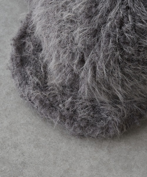 RAY CASSIN(レイカズン)の「フライトボアキャップ(キャップ・レディース・グレー/ブラック/ホワイト・FREE)」の11枚目の写真