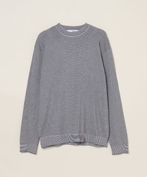 three dots（スリードッツ）の「コットンカシミヤ クルーネック（ニット/セーター）」