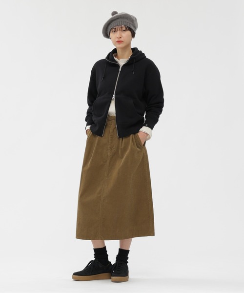 MHL.（エムエイチエル）の「LIGHT LOOPBACK COTTON（パーカー・レディース・ブラック/グレー・2）」の13枚目の写真