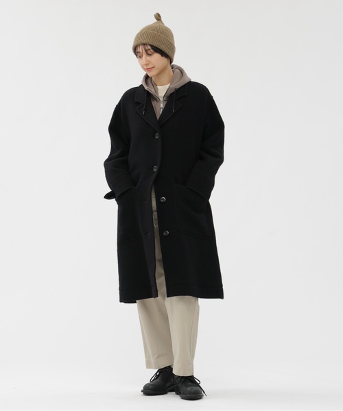 MHL.（エムエイチエル）の「LIGHT LOOPBACK COTTON（パーカー・レディース・ブラック/グレー・2）」の10枚目の写真