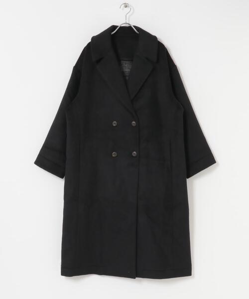 ITEMS URBANRESEARCH（アイテムズ アーバンリサーチ）の「ウールブレンドビッグコート（その他アウター・レディース・ブラック/ブラウン/チェック・FREE）」の11枚目の写真