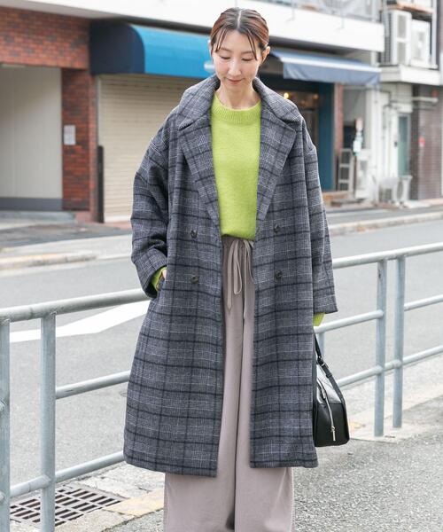 セール】ウールブレンドビッグコート（その他アウター）｜ITEMS