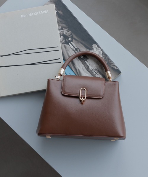 Andemiu（アンデミュウ）の「セパレートハンドバック602259（ハンドバッグ・レディース・ブラウン/ブラック/アイボリー・FREE）」の3枚目の写真