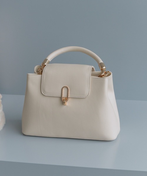 Andemiu（アンデミュウ）の「セパレートハンドバック602259（ハンドバッグ・レディース・ブラウン/ブラック/アイボリー・FREE）」の2枚目の写真