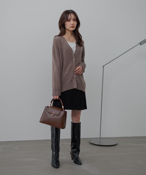 Andemiu（アンデミュウ）の「セパレートハンドバック602259（ハンドバッグ・レディース・ブラウン/ブラック/アイボリー・FREE）」の5枚目の写真