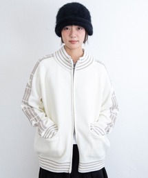 A'GEM/9 × .kom 『ISTKUNST/イストクンスト』STAR TRACK KNIT ZIP UP/スタートラック ニット ジップアップ