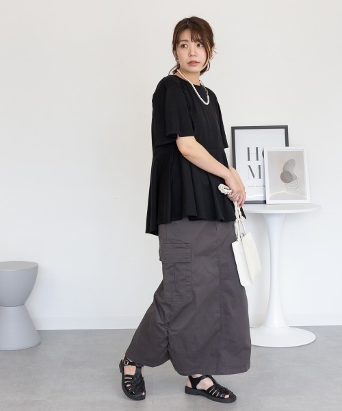 RCD(アールシーディー)の「ツイルカーゴスカート(スカート・レディース・カーキ/ブラック/チャコールグレー・L/M/LL)」の21枚目の写真