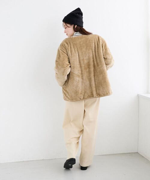 le.coeur blanc(ルクールブラン)の「《WEB・一部店舗限定》AL リバーシブルキルティングブルゾン(ブルゾン・レディース・ブラウン/ベージュ/ブラック・38)」の16枚目の写真