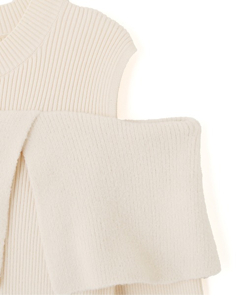 JILL by JILL STUART(ジルバイジルスチュアート)の「◇ミニフェザーケープニット(ニット/セーター・レディース・ブラック/ピンク/ホワイト・FREE)」の14枚目の写真