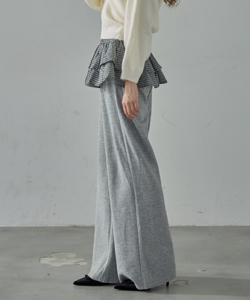 Nadana（ナダナ）の「チェック柄フリルレイヤードPT（スウェットパンツ・レディース・グレー/ブラック・SMALL/MEDIUM）」の20枚目の写真