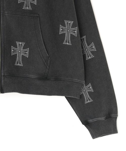 UNKNOWN LONDON（アンノウン・ロンドン）の「UNKNOWNLONDON/アンノウンロンドン/Outline Rhinestone Hoodie（パーカー・メンズ・レッド/ブラック/ベージュ・M/L/XL）」の20枚目の写真