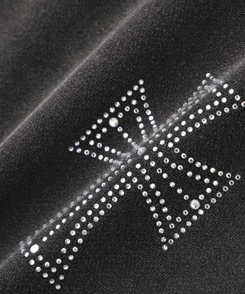 UNKNOWN LONDON（アンノウン・ロンドン）の「UNKNOWNLONDON/アンノウンロンドン/Outline Rhinestone Hoodie（パーカー・メンズ・レッド/ブラック/ベージュ・M/L/XL）」の17枚目の写真