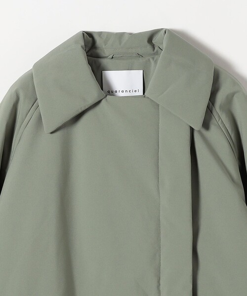 quaranciel:〈撥水加工〉中綿 テーラード ミドル Wボタン ジャケット