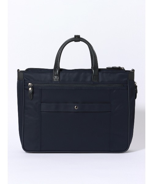 SUIT SQUARE(スーツスクエア)の「2WAYブリーフケース ナイロン×レザー(ビジネスバッグ・メンズ・ブラック/ネイビー・F)」の8枚目の写真