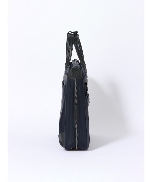 SUIT SQUARE(スーツスクエア)の「2WAYブリーフケース ナイロン×レザー(ビジネスバッグ・メンズ・ブラック/ネイビー・F)」の9枚目の写真